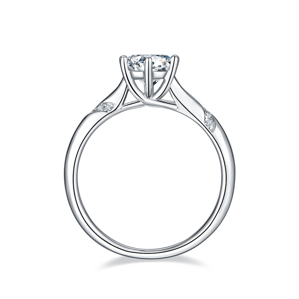 Solitaire Moissanite Ring