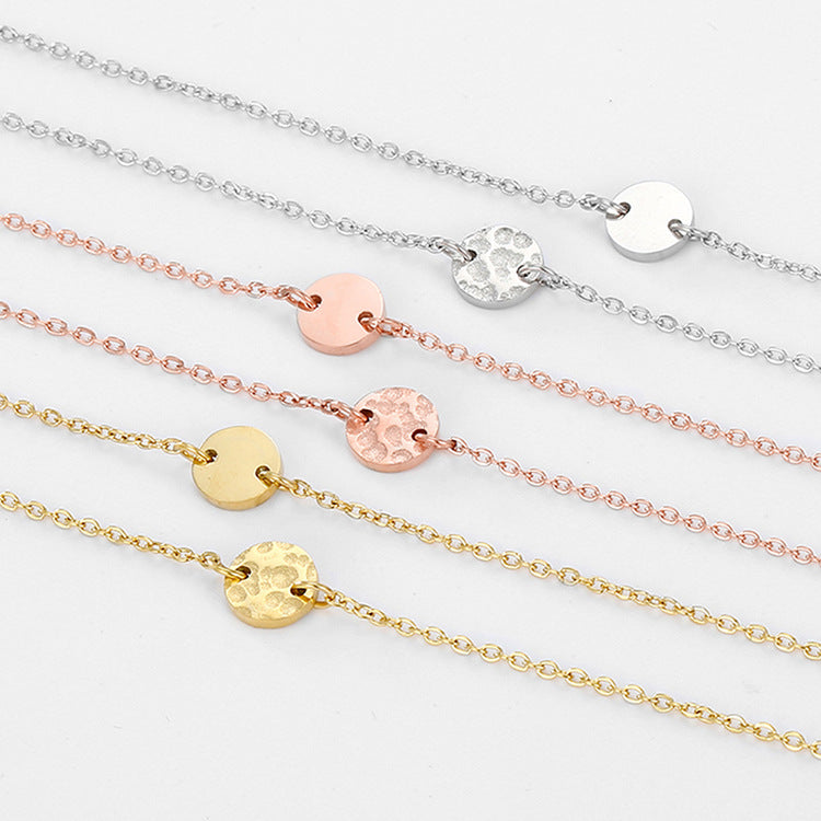 Geometric Round Disc Bracelet