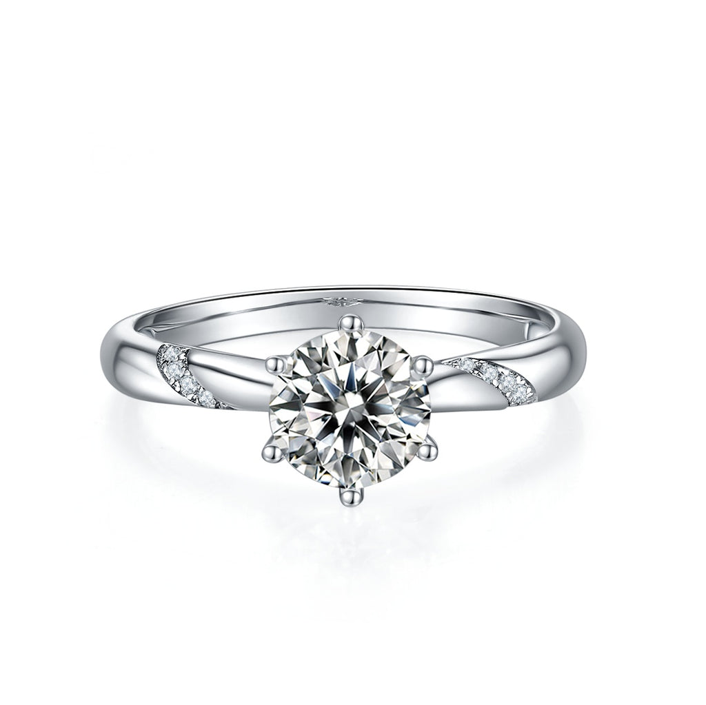 Solitaire Moissanite Ring
