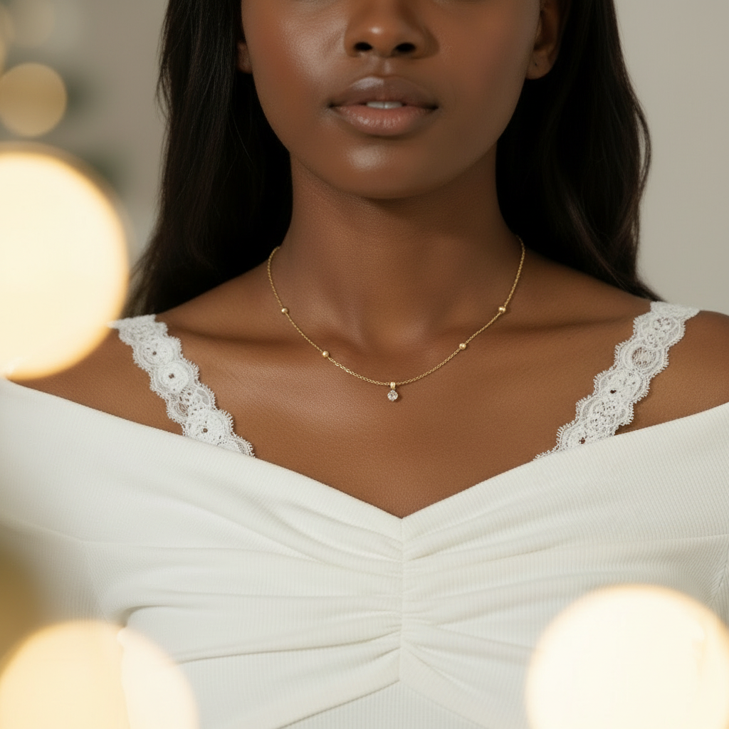 Starry Zircon Necklace