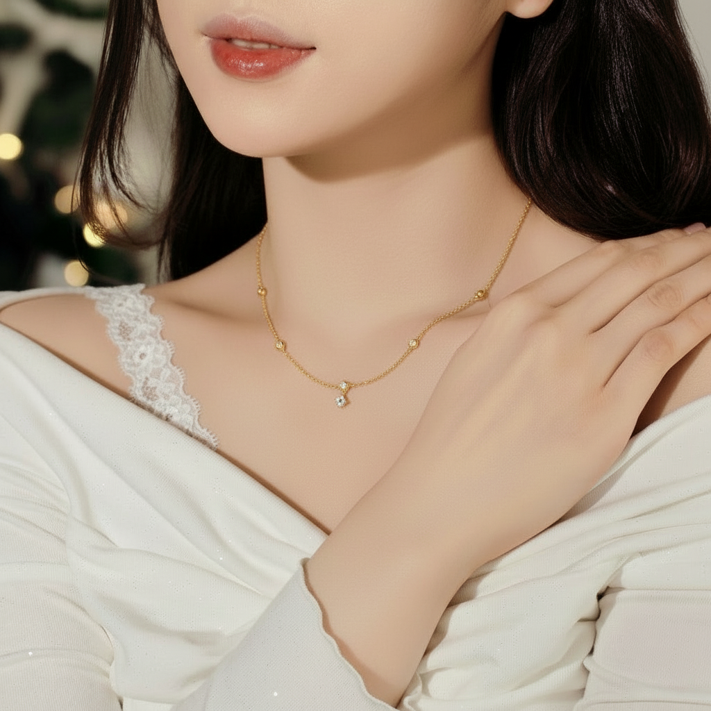Starry Zircon Necklace