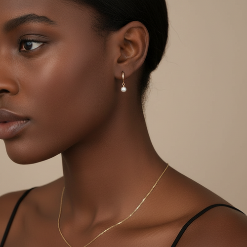 Angelic Glow Crystal Hoop Earrings