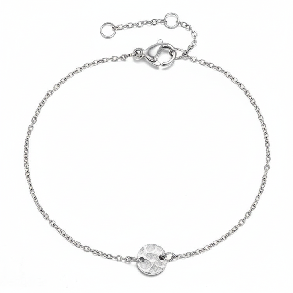 Geometric Round Disc Bracelet