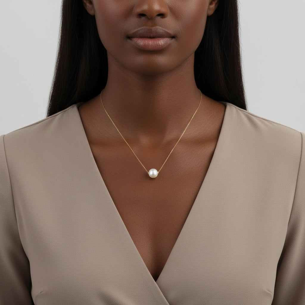 Serene Pearl Clasp Necklace