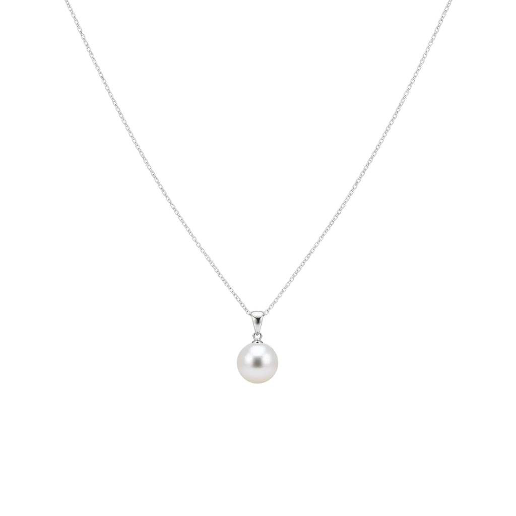 Light Bulb Necklace Silver