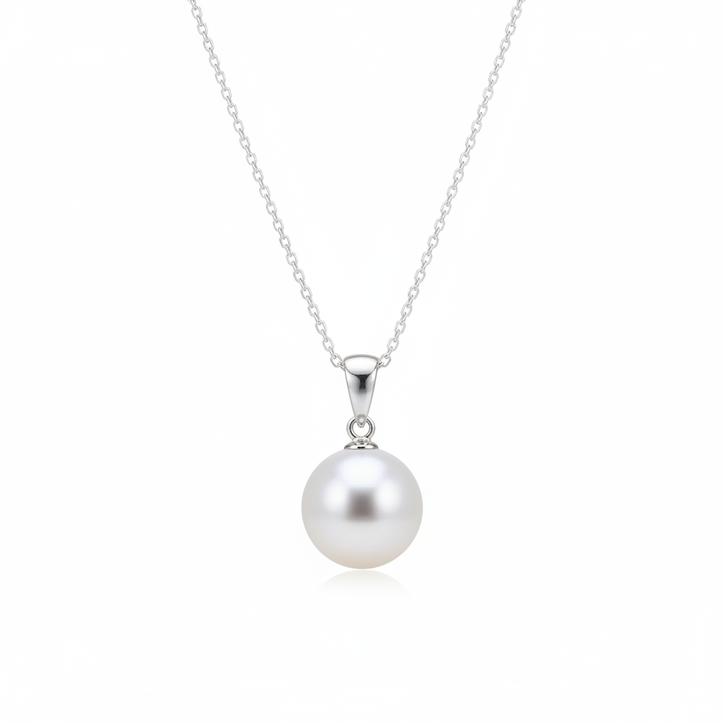 Light Bulb Necklace Silver