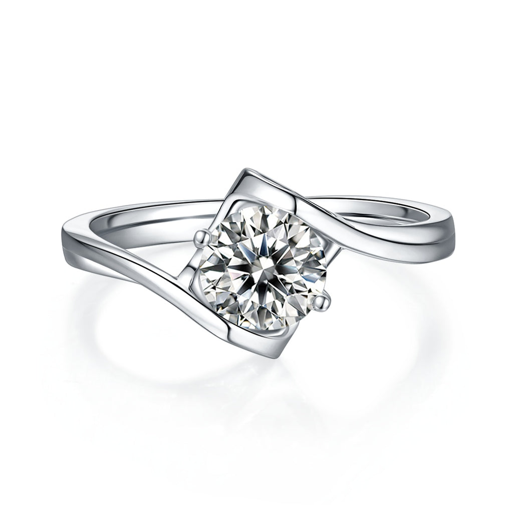 Angel’s Heart Moissanite Ring