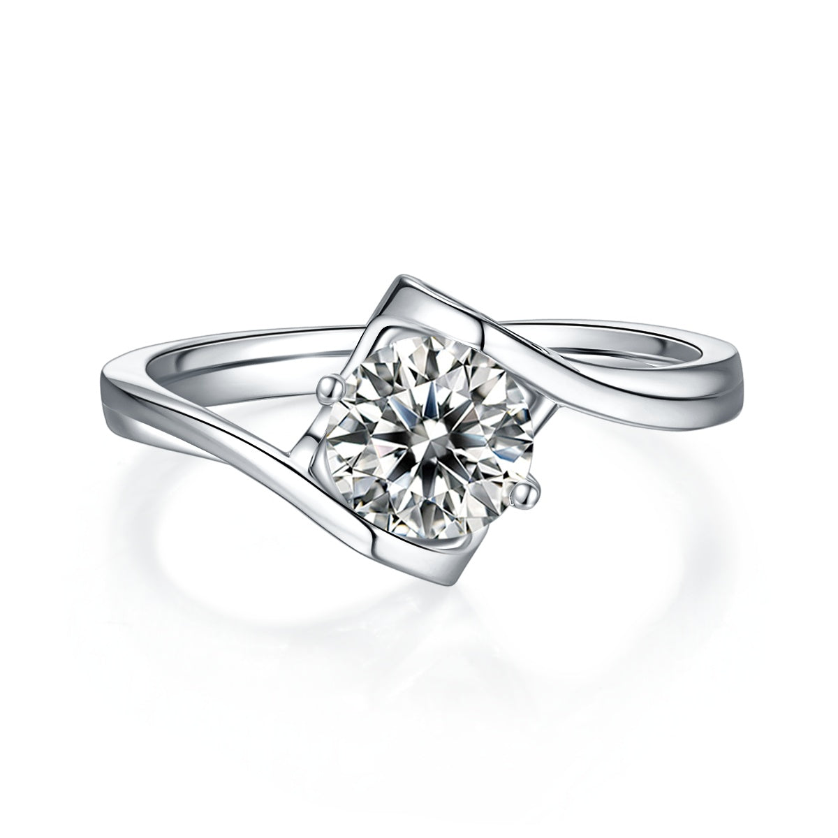 Angel’s Heart Moissanite Ring
