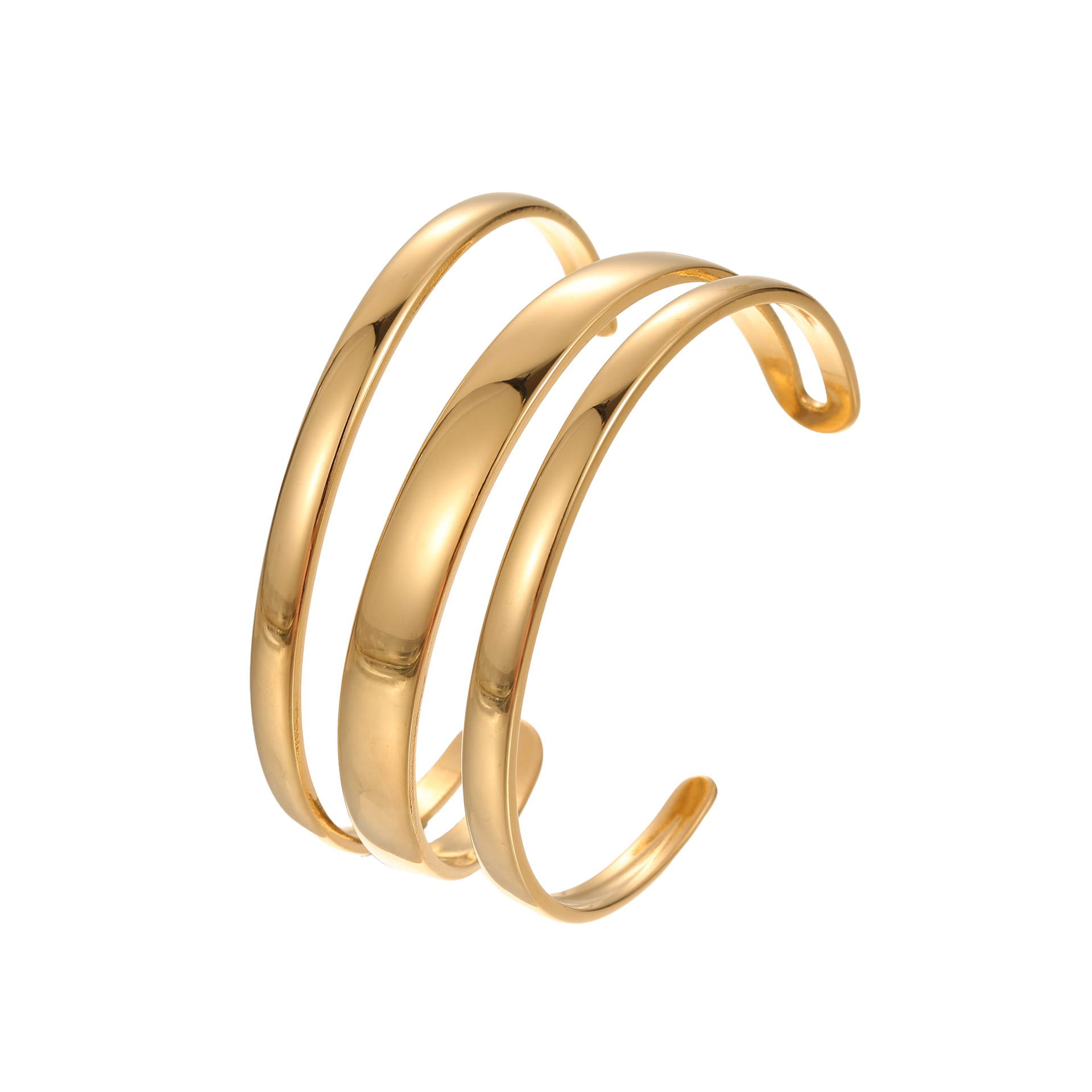 Simple Opening Gold Bracelet