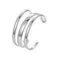 Simple Opening Silver Bracelet