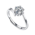 Inlaid Moissanite Ring