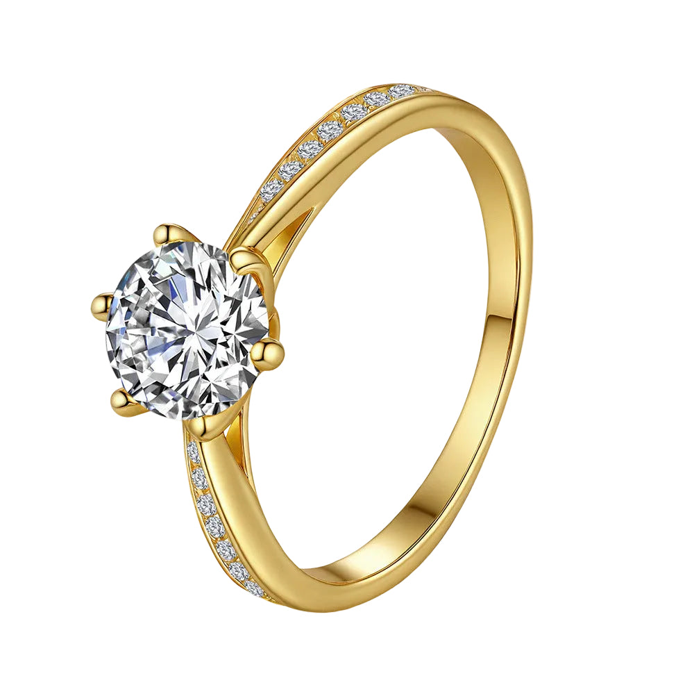 Six-prong Ring Moissanite