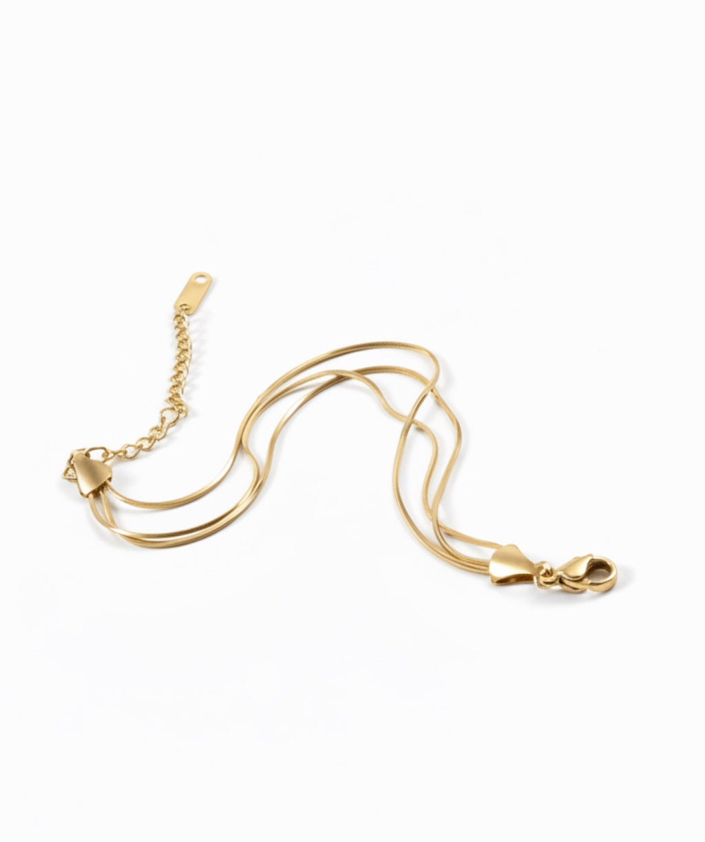 Layered Titanium Bracelet in Gold