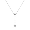 Y Necklace with Zircon