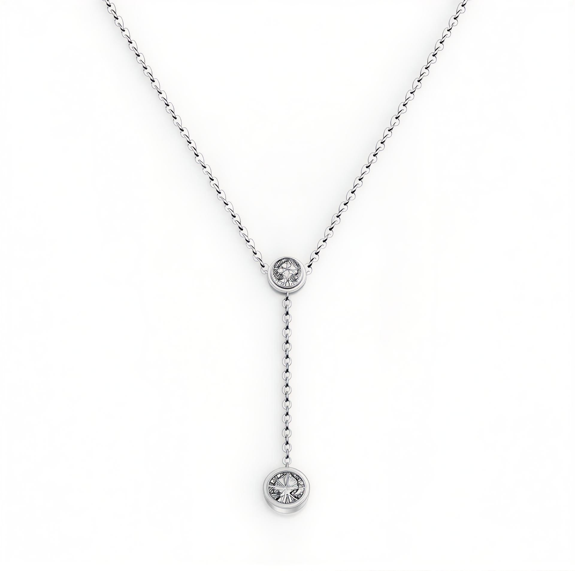 Y Necklace with Zircon