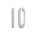 Moissanite Huggie Hoop Earrings