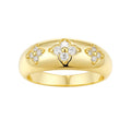 Triple Moissanite Fleur Ring
