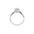 Six-claw Moissanite Silver Ring